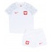 Billige Polen Børnetøj Hjemmebanetrøje til baby VM 2022 Kortærmet (+ korte bukser)